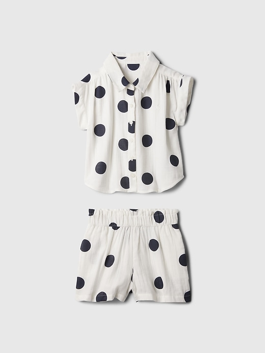 Image number 6 showing, babyGap Crinkle Gauze Two-Piece Outfit Set
