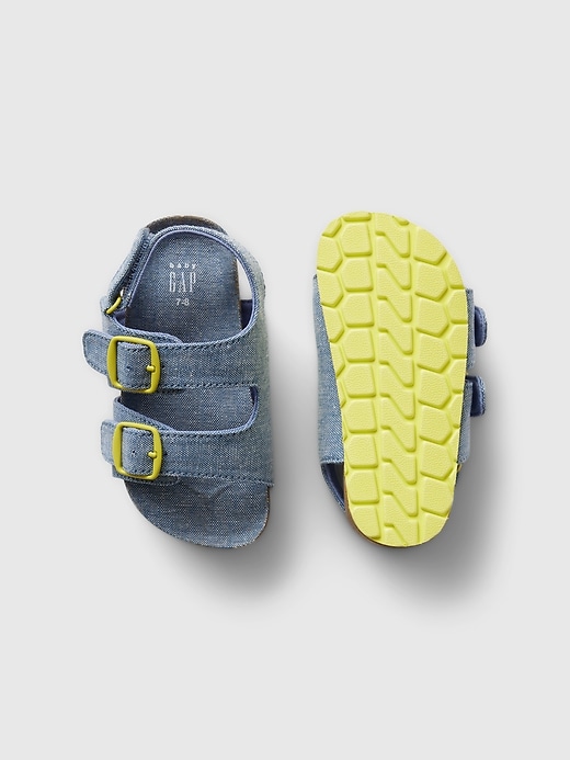 Image number 3 showing, Toddler Chambray Sandals