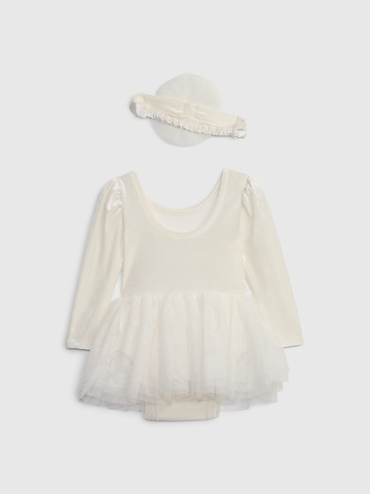Image number 2 showing, Baby Velvet Tulle Dress Set