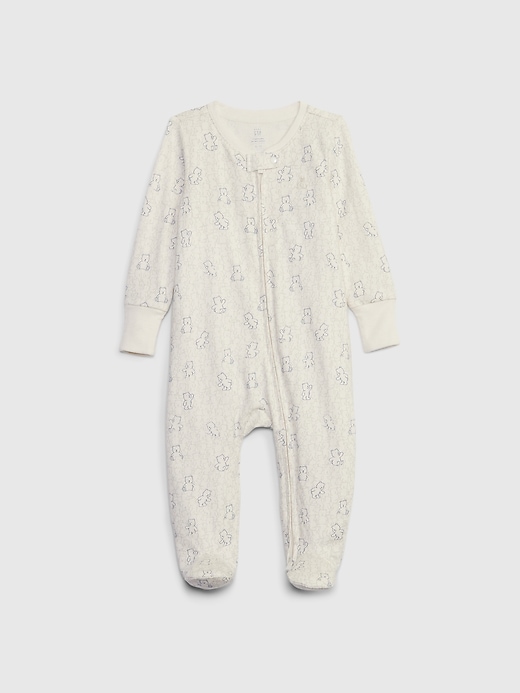 Image number 3 showing, Baby First Favorites Organic CloudCotton Footed One-Piece