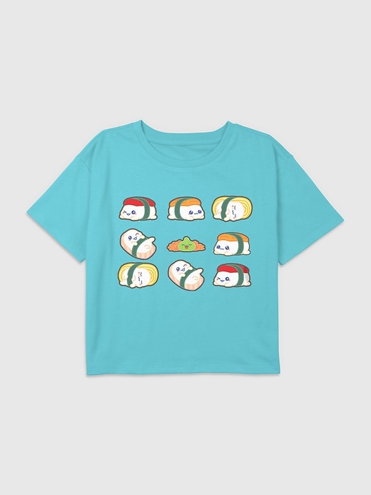 Image number 1 showing, Kids Sushi Graphic Boxy Crop Tee