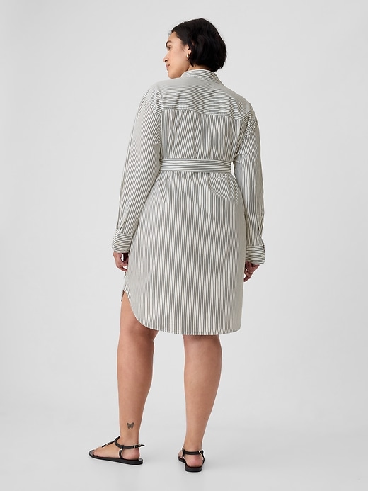 Image number 5 showing, Organic Cotton Stripe Mini Shirtdress