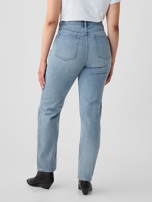 Image number 6 showing, High Rise Rigid &#39;90s Straight Jeans