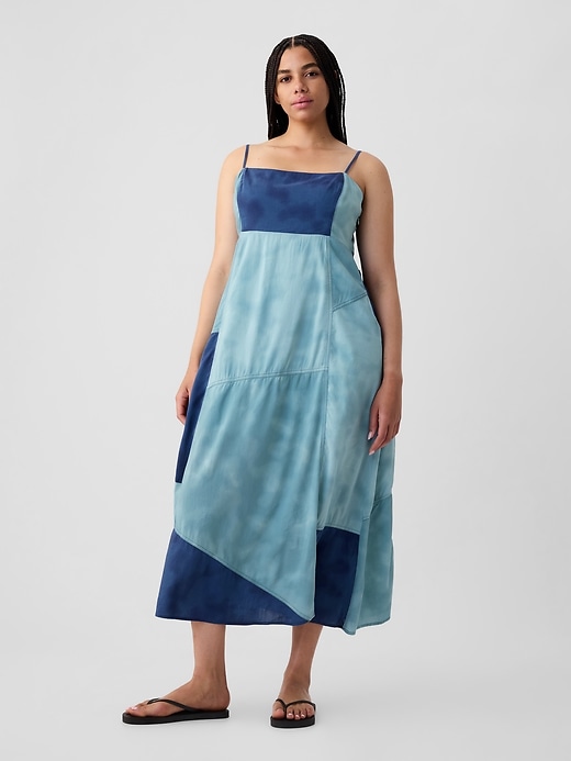 Image number 5 showing, Indigo Patchwork Maxi Dress