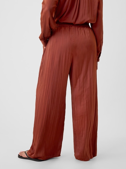 Image number 6 showing, Crinkle Texture Satin Pants