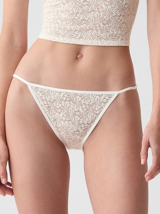 Image number 1 showing, Floral Lace Bikini