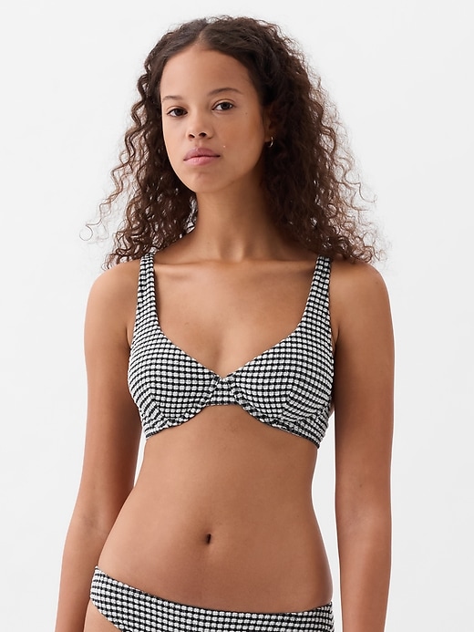 Image number 1 showing, Gingham Bikini Top