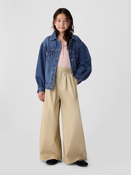Image number 1 showing, Gap &#215 DÔEN Kids High Rise Khaki Trousers
