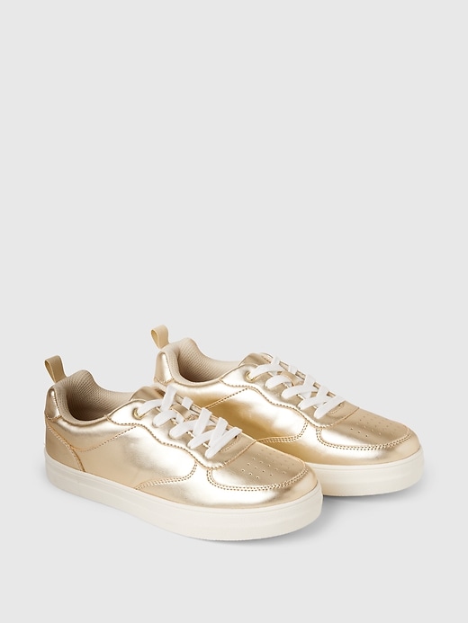 Image number 2 showing, Kids Metallic Sneakers