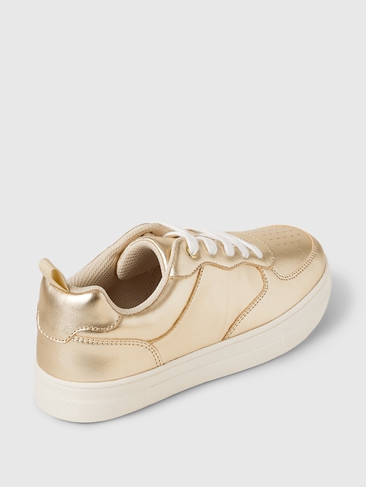 Image number 4 showing, Kids Metallic Sneakers