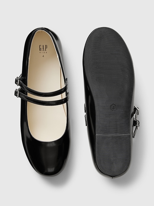 Image number 3 showing, Kids Double-Strap Ballet Flats