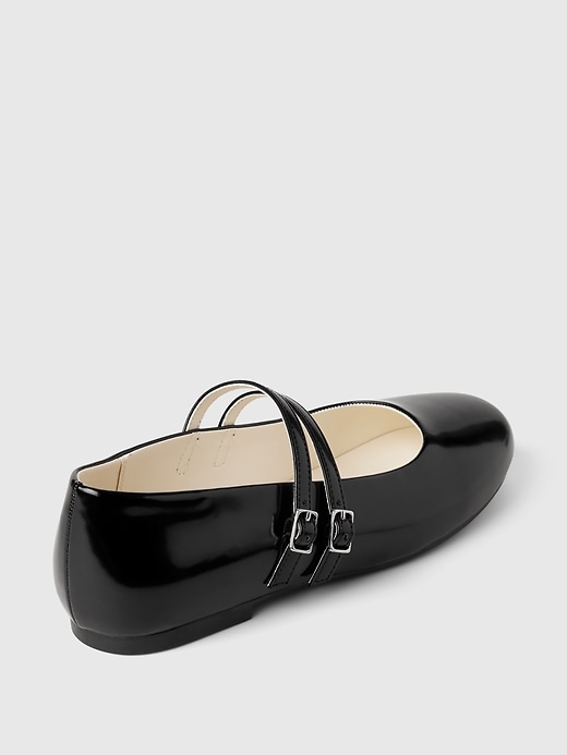 Image number 4 showing, Kids Double-Strap Ballet Flats