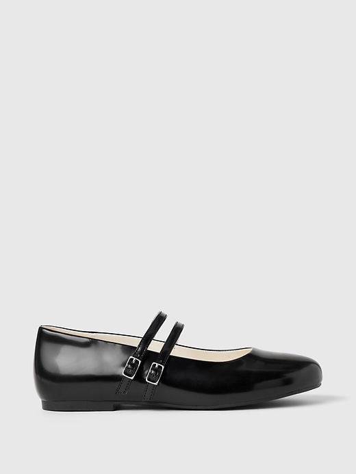 Image number 1 showing, Kids Double-Strap Ballet Flats