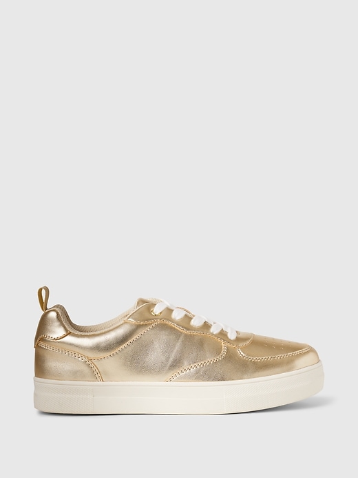 Image number 1 showing, Kids Metallic Sneakers