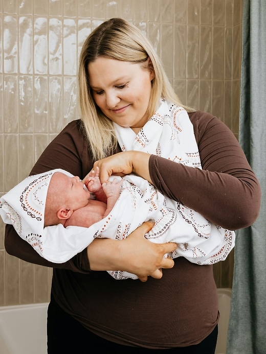 Image number 3 showing, OneBerrie Hooded Regular Baby Bath Cotton Bamboo Towel