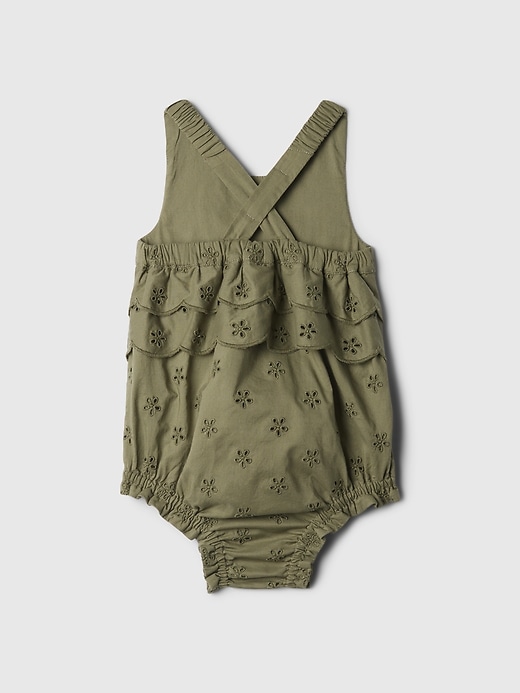 Image number 2 showing, Baby Eyelet Bubble Shorty One-Piece