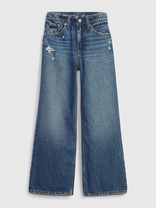Image number 1 showing, Kids Low Rise Stride Wide-Leg Jeans