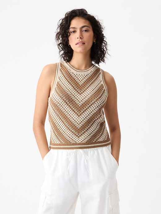 Image number 1 showing, Crochet Tank Top