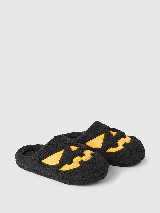 Image number 2 showing, Kids Sherpa Halloween Slippers