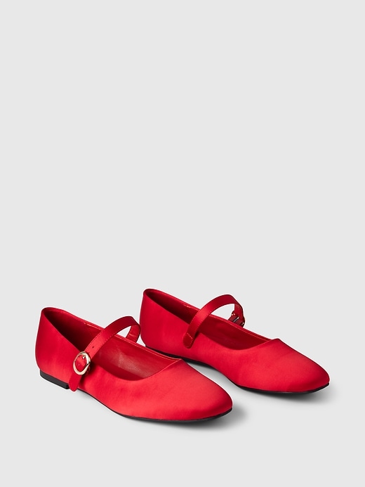 Image number 2 showing, Satin Ballet Flats