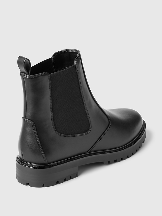 Image number 4 showing, Vegan Leather Chelsea Boots