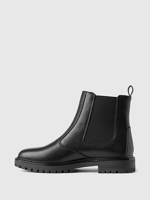 Image number 5 showing, Vegan Leather Chelsea Boots