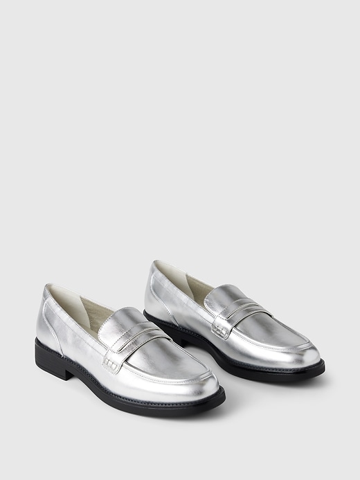 Image number 2 showing, Vegan Leather Loafers