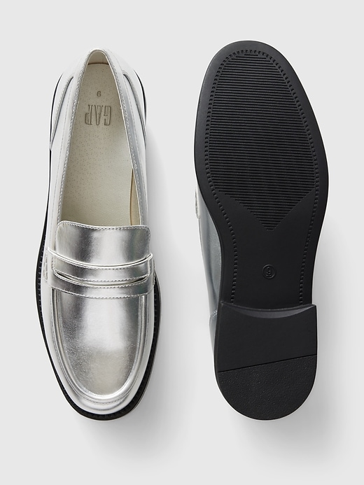 Image number 3 showing, Vegan Leather Loafers