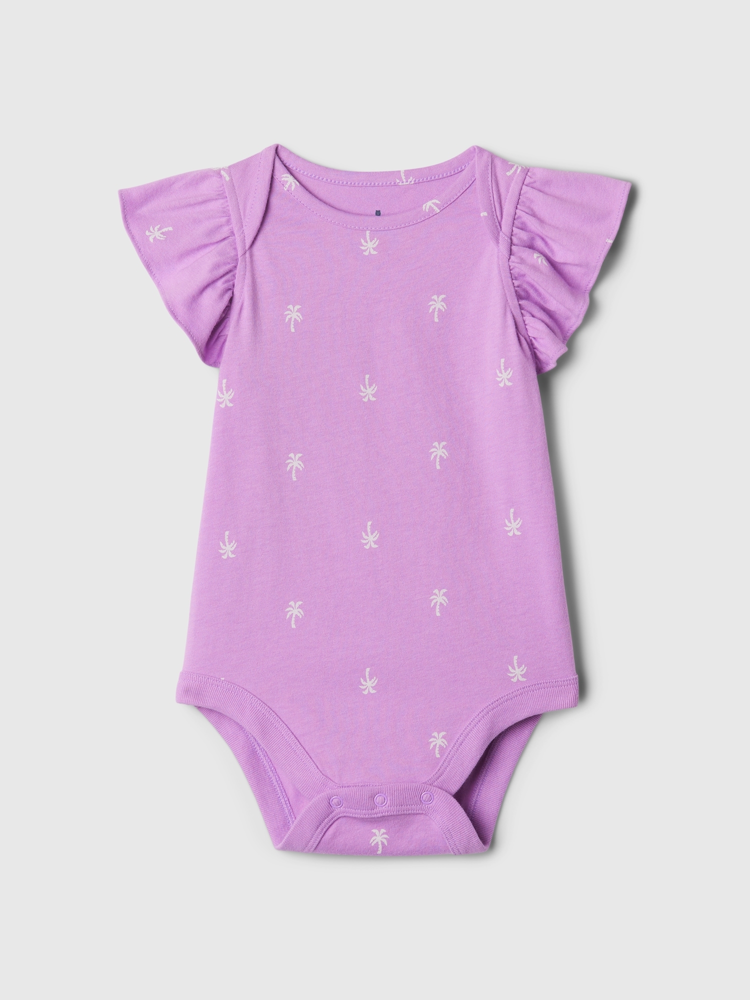 Shop Gap Baby Mix And Match Flutter Bodysuit In Lilac Surge Purple