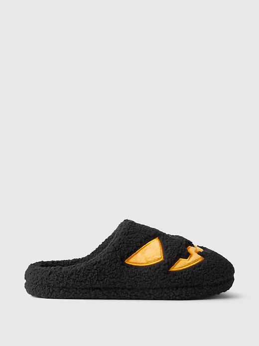 Image number 1 showing, Kids Sherpa Halloween Slippers