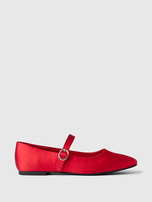 Image number 1 showing, Satin Ballet Flats