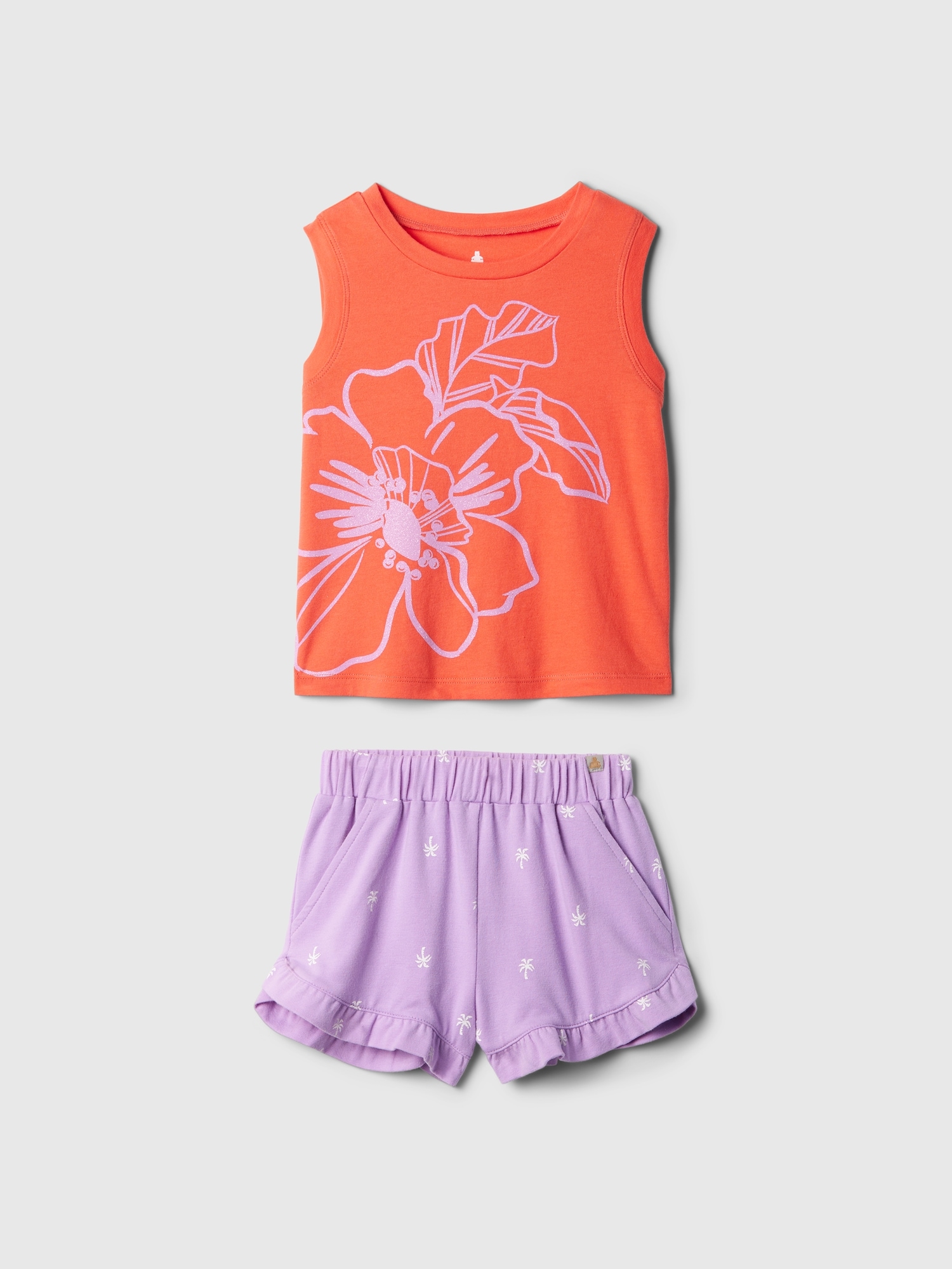Gap Baby Mix And Match Outfit Set In Fire Coral