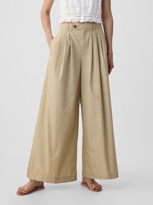 Image number 2 showing, Gap &#215 DÔEN High Rise Khaki Trousers