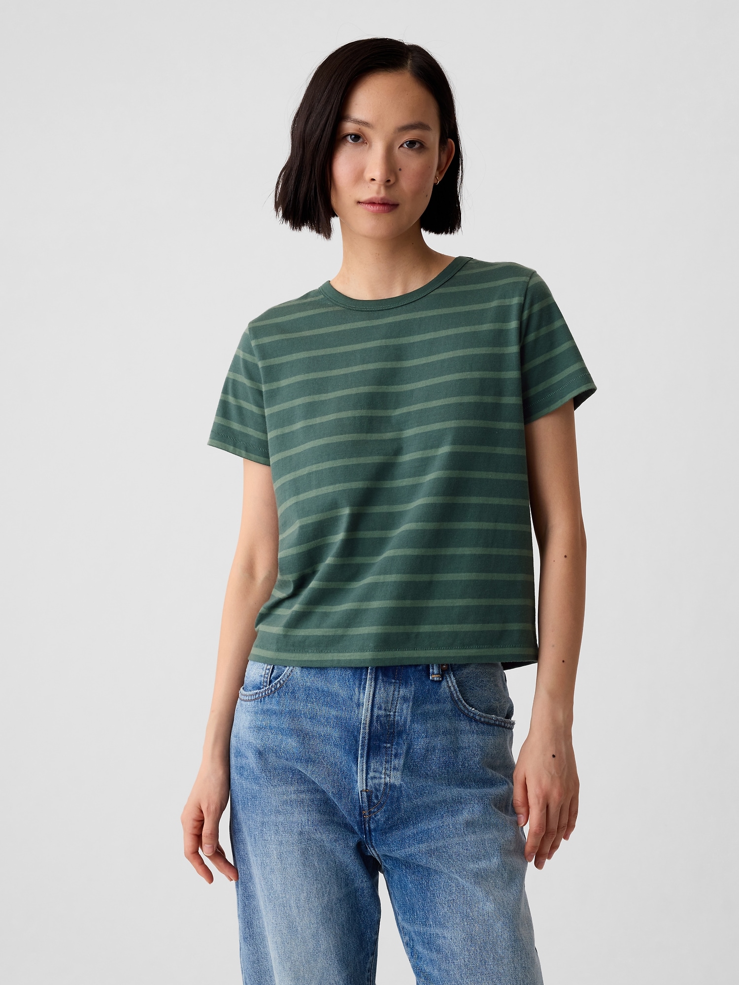 Organic Cotton Vintage Shrunken T-Shirt