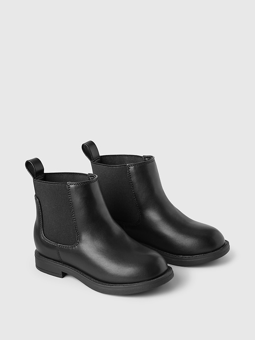 Image number 2 showing, Toddler Vegan Leather Ankle Boots