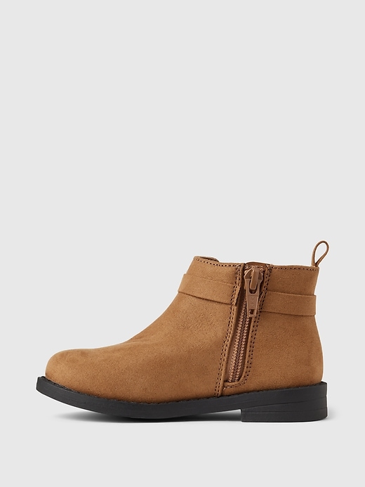 Image number 5 showing, babyGap Vegan Suede Bow Ankle Boots