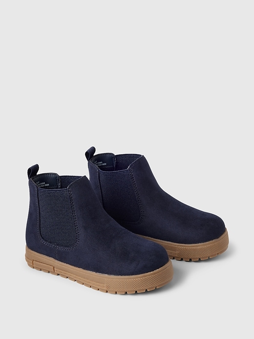 Image number 2 showing, babyGap Vegan Suede High-Top Sneakers