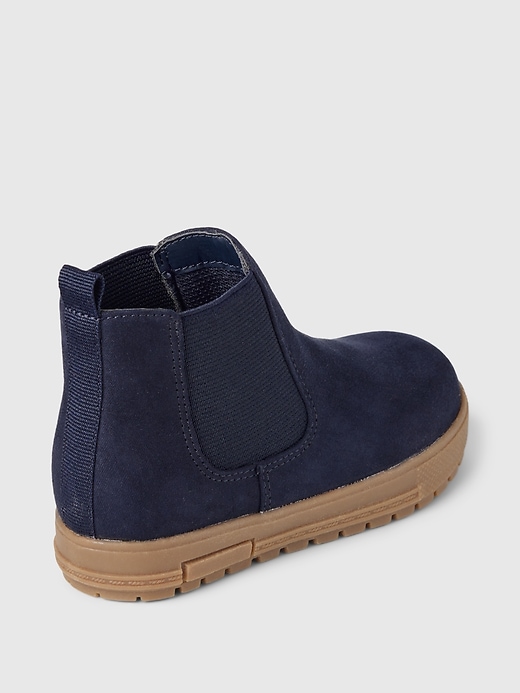 Image number 4 showing, babyGap Vegan Suede High-Top Sneakers