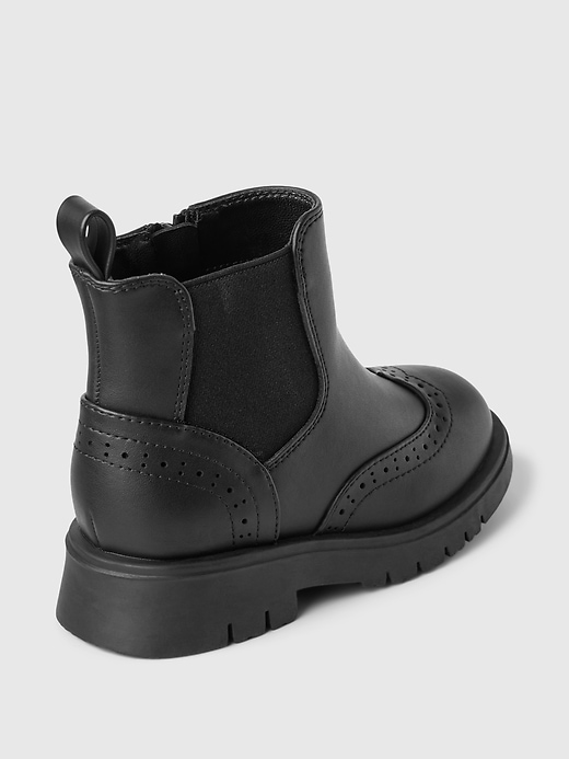 Image number 4 showing, Toddler Vegan Leather Ankle Boots