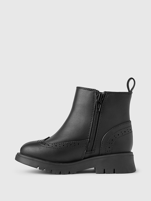 Image number 5 showing, Toddler Vegan Leather Ankle Boots