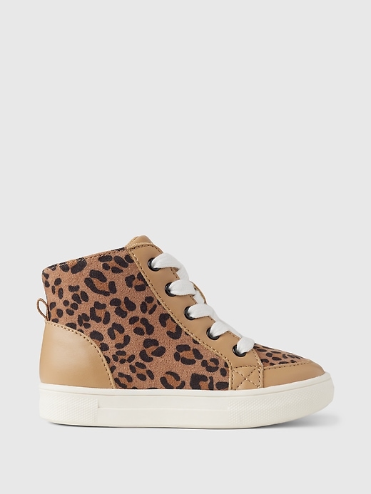 Image number 1 showing, Toddler Leopard High-Top Sneakers