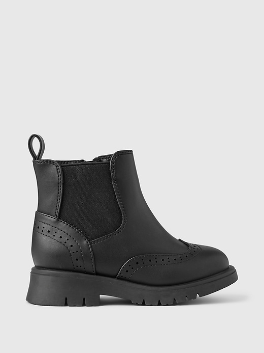 Image number 1 showing, Toddler Vegan Leather Ankle Boots