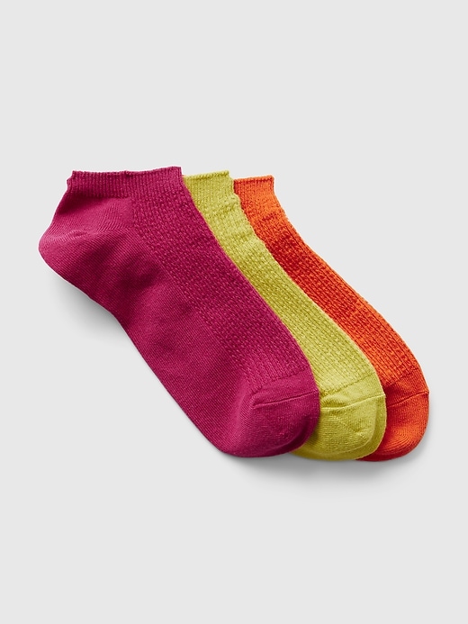 Image number 2 showing, Pointelle Ankle Socks (3-Pack)
