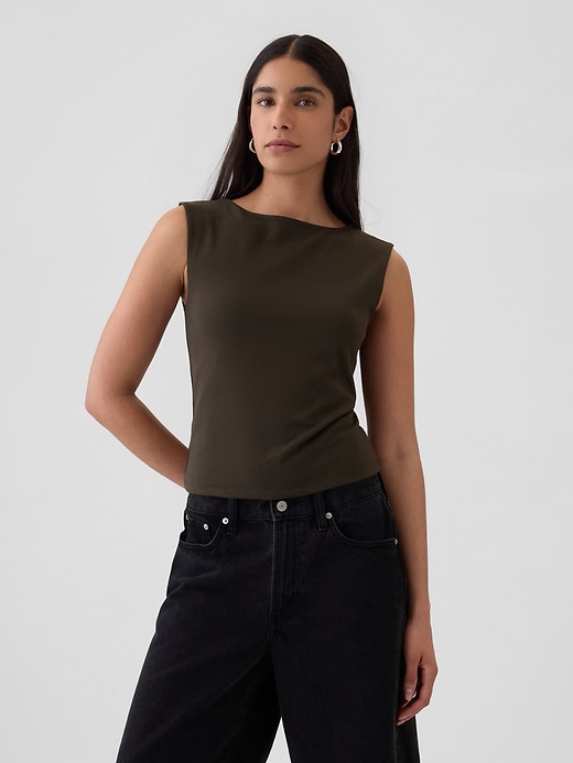 Image number 1 showing, Modern Boatneck Top