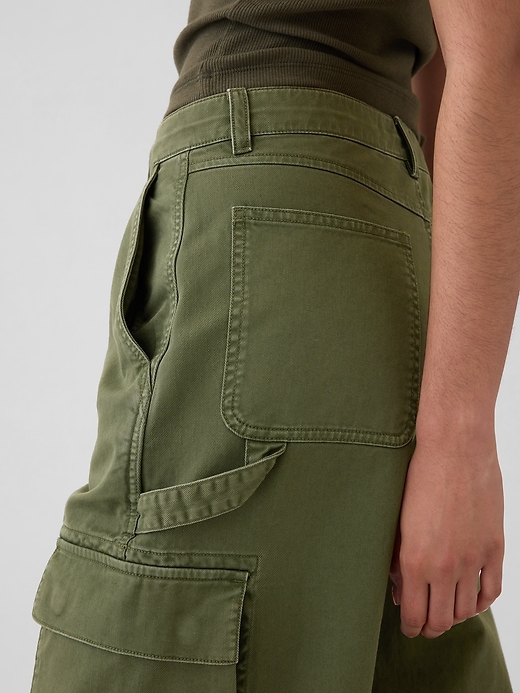 Image number 8 showing, Low Rise Cargo Baggy Khakis