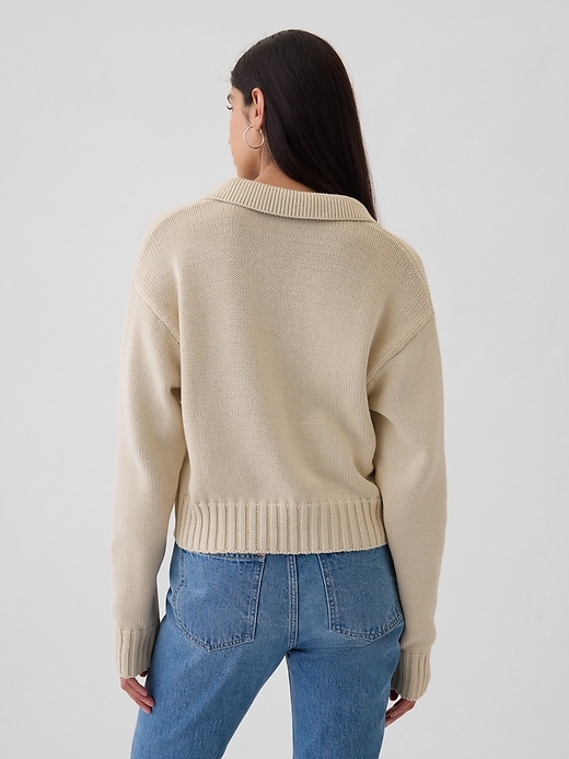 Image number 2 showing, Shrunken Polo Sweater