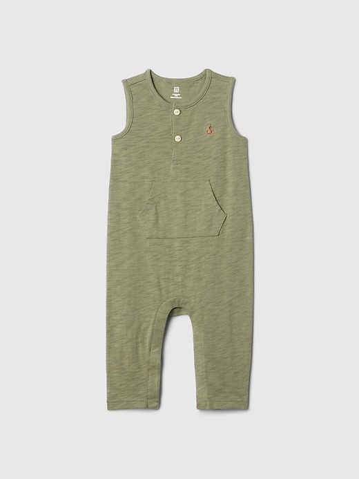 Image number 1 showing, Baby Henley Tank One-Piece