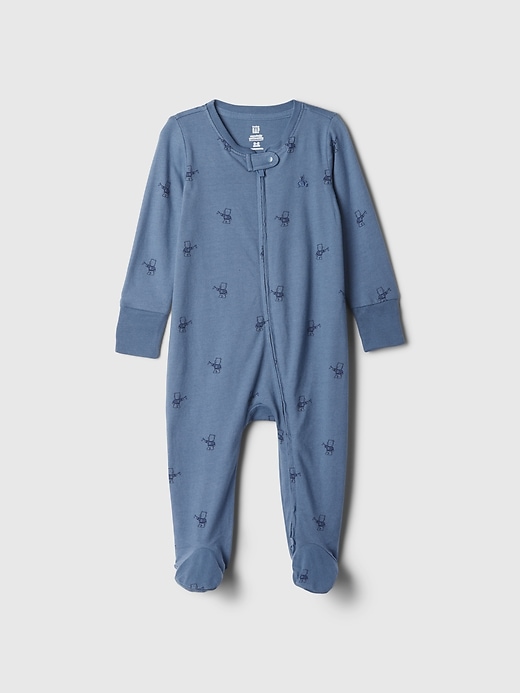 Image number 3 showing, Baby First Favorites Organic Cotton Footed One-Piece