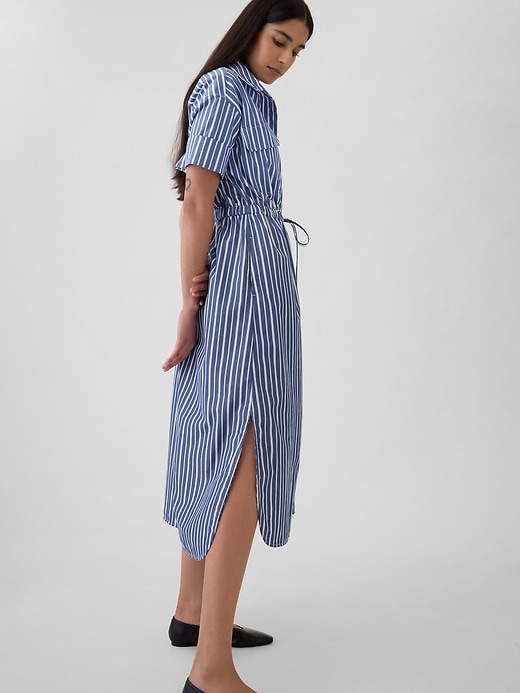 Image number 3 showing, Striped Midi Shirtdress