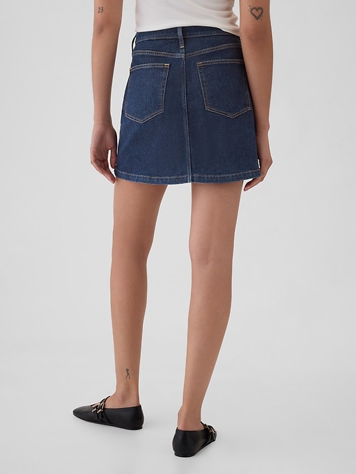 Image number 2 showing, Denim Mini Skirt